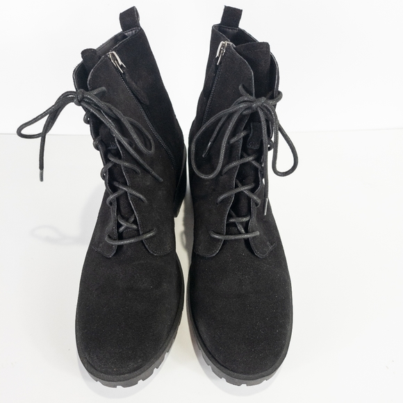 Cason Keaton Lace up Suede Leather Bootie - Picture 4 of 7